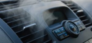 vinegar smell in car