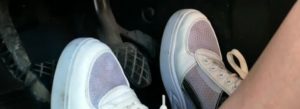 driving in sneakers