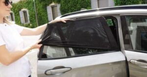 car sun shade which side faces out