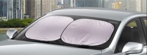 car sun shade which side faces out
