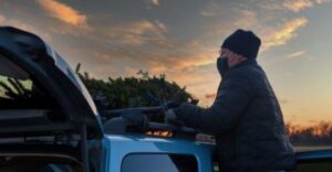 roof rack christmas tree