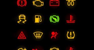 car with lock symbol