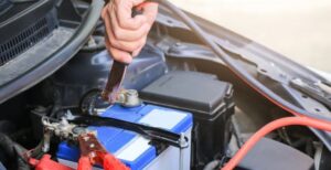 car with lock symbol