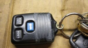 car with lock symbol