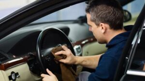 how to put on steering cover